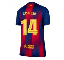 Barcelona Marcus Rashford #14 Koszulka Podstawowa damskie 2025-26 Krótki Rękaw